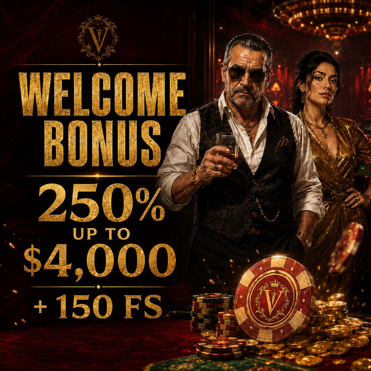 Mafia Casino welcome bonus